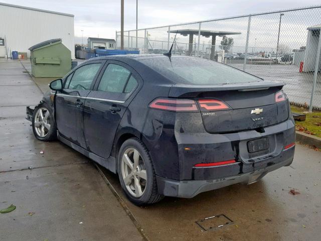 1G1RD6E4XBU100881 - 2011 CHEVROLET VOLT BLACK photo 3