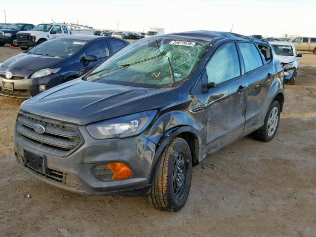 1FMCU0F70JUA09289 - 2018 FORD ESCAPE S GRAY photo 2