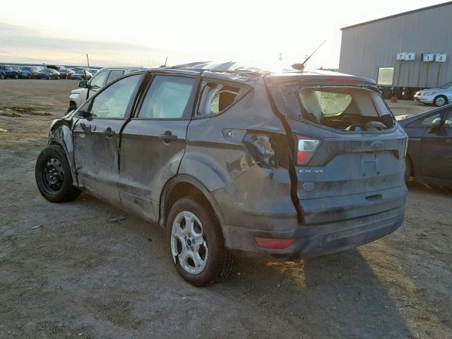 1FMCU0F70JUA09289 - 2018 FORD ESCAPE S GRAY photo 3