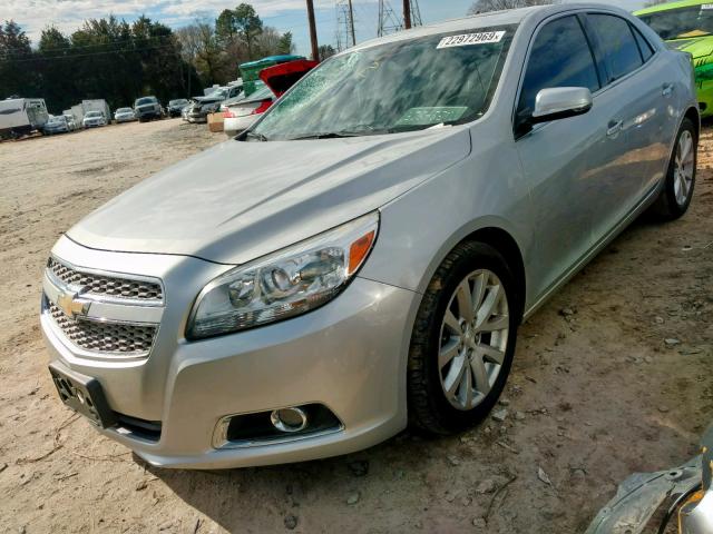 1G11J5SX9DF242631 - 2013 CHEVROLET MALIBU LTZ ვერცხლისფერი ფოტო 2