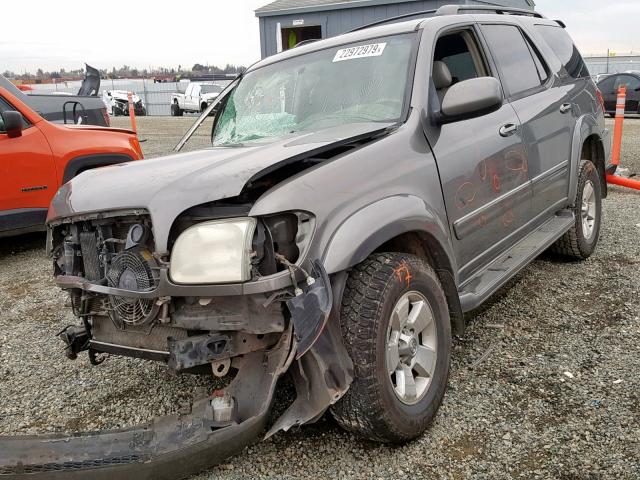 5TDBT48A03S151152 - 2003 TOYOTA SEQUOIA LI CHARCOAL photo 2