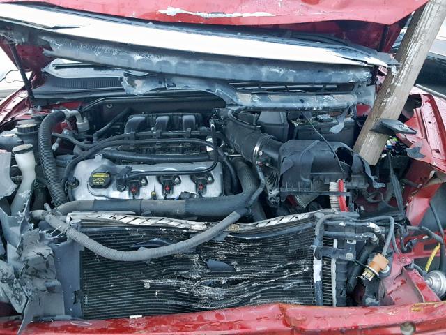 1FAHP2FWXBG136030 - 2011 FORD TAURUS LIM RED photo 7