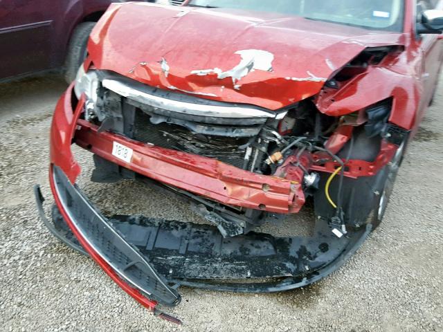 1FAHP2FWXBG136030 - 2011 FORD TAURUS LIM RED photo 9