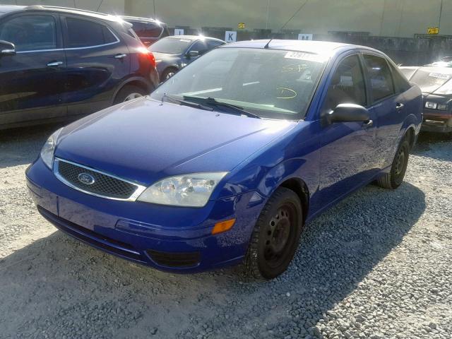 1FAFP34N85W216279 - 2005 FORD FOCUS ZX4 BLUE photo 2