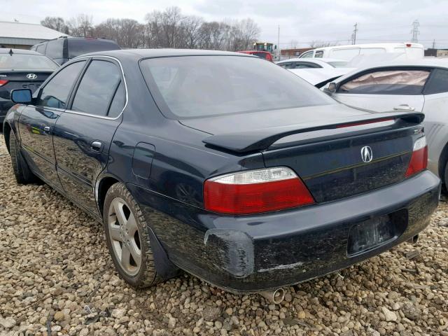 19UUA56882A037823 - 2002 ACURA 3.2TL TYPE BLACK photo 3
