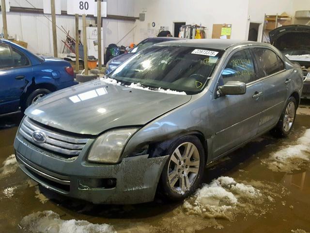 3FAFP08Z16R187658 - 2006 FORD FUSION SEL GREEN photo 2