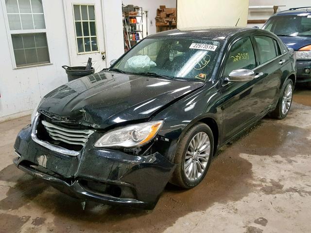 1C3CCBCG8DN546308 - 2013 CHRYSLER 200 LIMITE BLACK photo 2