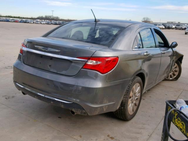 1C3CCBAG5DN738790 - 2013 CHRYSLER 200 LX BLACK photo 4