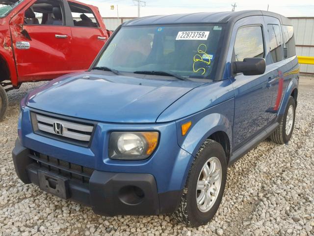 5J6YH18738L016295 - 2008 HONDA ELEMENT EX BLUE photo 2