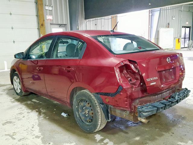 3N1AB61E78L739427 - 2008 NISSAN SENTRA 2.0 勃艮第红 照片 3