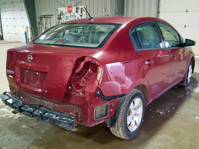 3N1AB61E78L739427 - 2008 NISSAN SENTRA 2.0 勃艮第红 照片 4