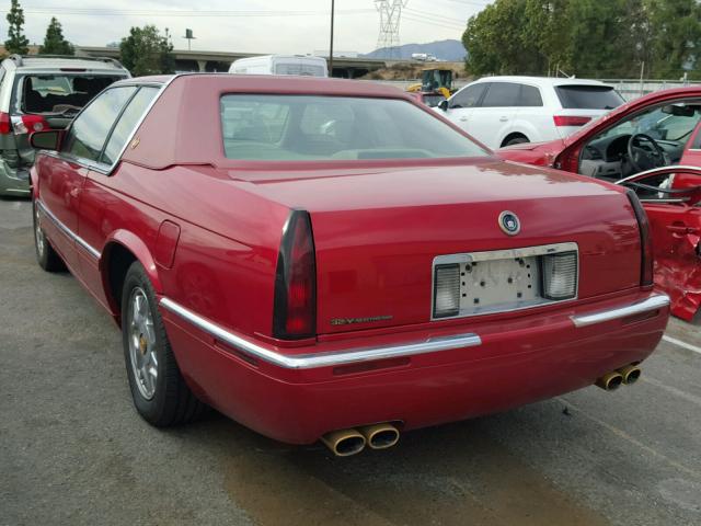 1G6EL12Y3VU615666 - 1997 CADILLAC ELDORADO RED photo 3