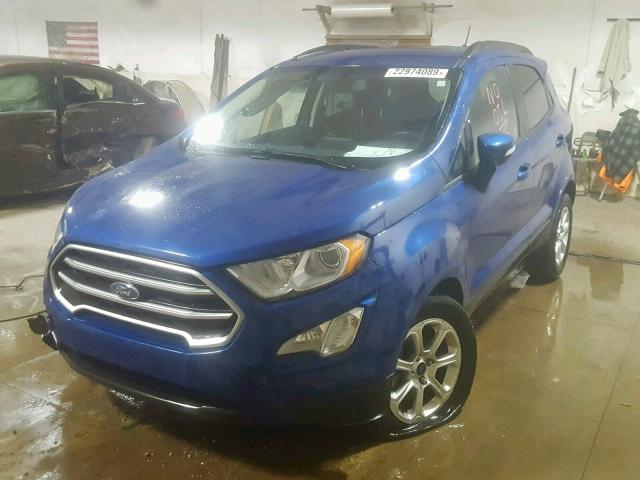 MAJ3P1TEXJC168644 - 2018 FORD ECOSPORT S BLUE photo 2