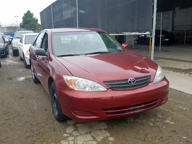 4T1BE32K83U239766 - 2003 TOYOTA CAMRY LE RED photo 1