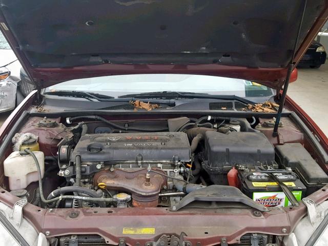 4T1BE32K83U239766 - 2003 TOYOTA CAMRY LE RED photo 7