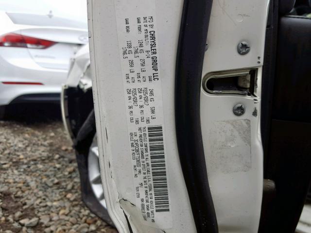 3C4PDCBB7FT536555 - 2015 DODGE JOURNEY SX WHITE photo 10