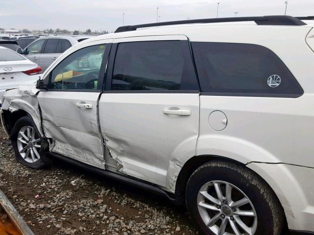 3C4PDCBB7FT536555 - 2015 DODGE JOURNEY SX WHITE photo 9