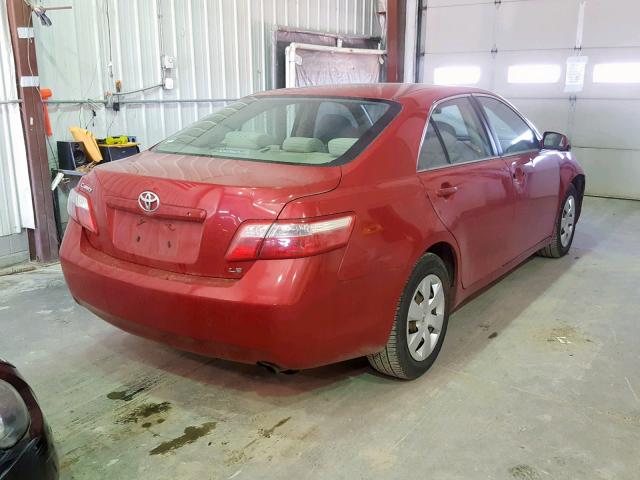 4T1BE46K97U087888 - 2007 TOYOTA CAMRY NEW RED photo 4