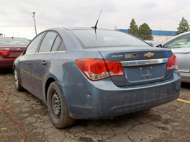 1G1PC5SH7C7281109 - 2012 CHEVROLET CRUZE LS BLUE photo 3