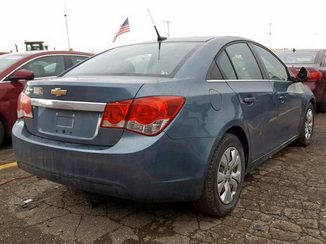 1G1PC5SH7C7281109 - 2012 CHEVROLET CRUZE LS BLUE photo 4