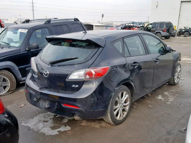 JM1BL1K65B1490973 - 2011 MAZDA 3 S BLACK photo 4