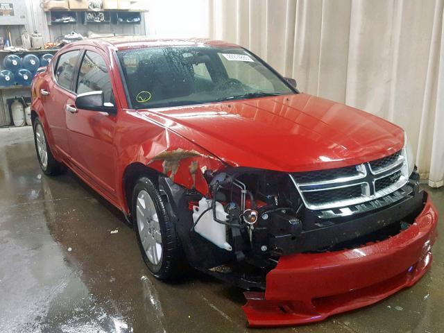 1B3BD4FB8BN515395 - 2011 DODGE AVENGER EX RED photo 1