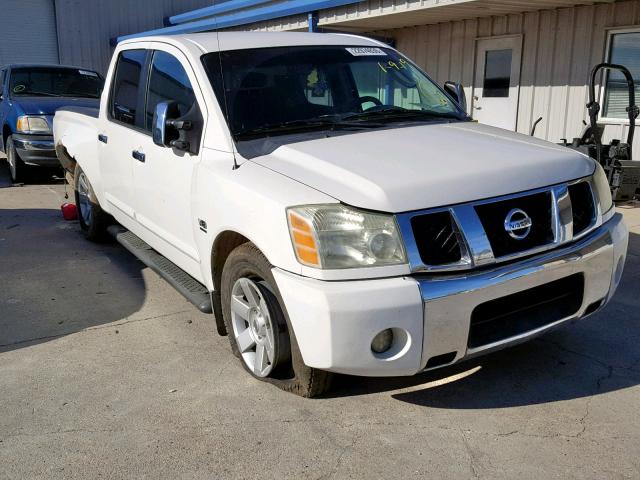 1N6AA07A24N593382 - 2004 NISSAN TITAN XE WHITE photo 1