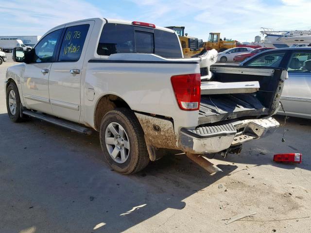 1N6AA07A24N593382 - 2004 NISSAN TITAN XE WHITE photo 3