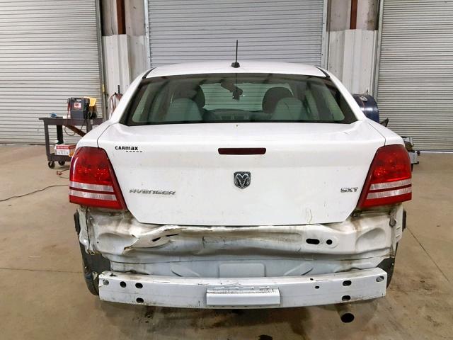 1B3LC56K48N296280 - 2008 DODGE AVENGER SX WHITE photo 9