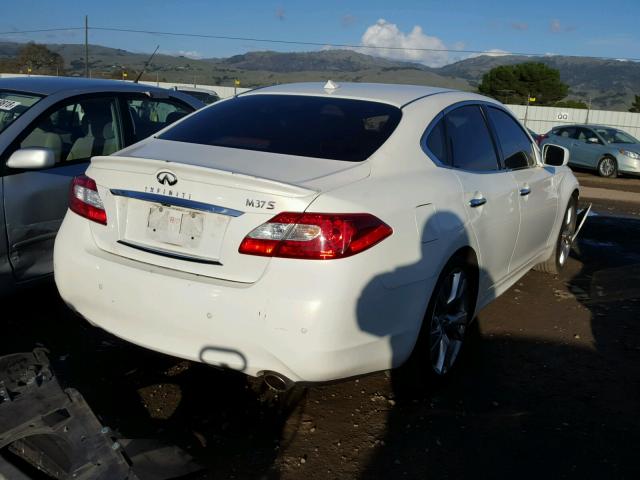 JN1BY1AP0DM511597 - 2013 INFINITI M37 WHITE photo 4