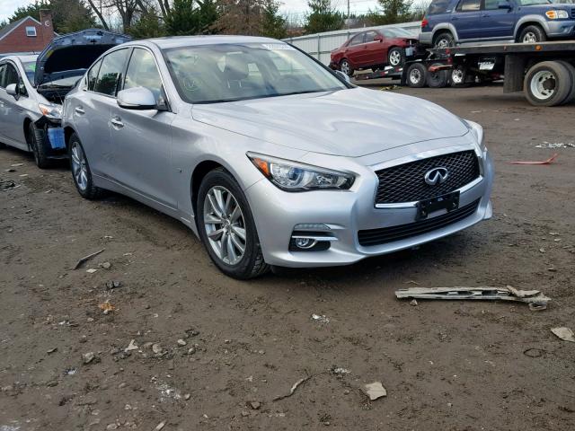 JN1BV7AR7FM399168 - 2015 INFINITI Q50 BASE SILVER photo 1