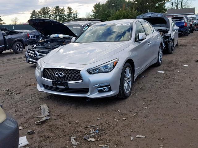 JN1BV7AR7FM399168 - 2015 INFINITI Q50 BASE SILVER photo 2