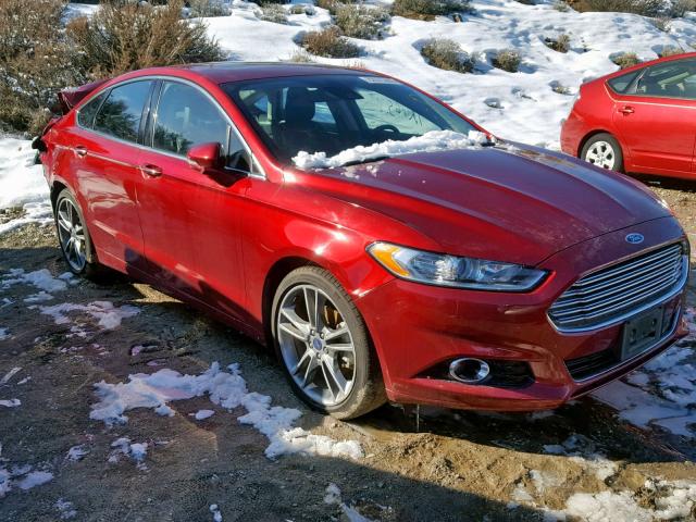 3FA6P0K97GR125398 - 2016 FORD FUSION TIT RED photo 1