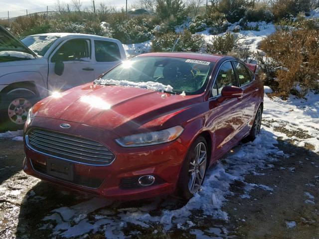 3FA6P0K97GR125398 - 2016 FORD FUSION TIT RED photo 2