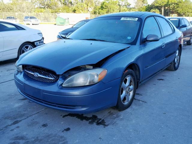 1FAFP55U31A177397 - 2001 FORD TAURUS SES BLUE photo 2