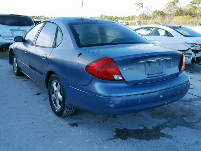 1FAFP55U31A177397 - 2001 FORD TAURUS SES BLUE photo 3