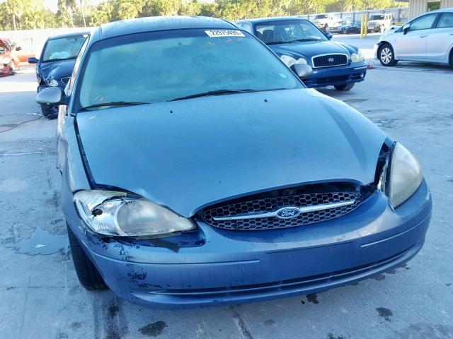 1FAFP55U31A177397 - 2001 FORD TAURUS SES BLUE photo 9