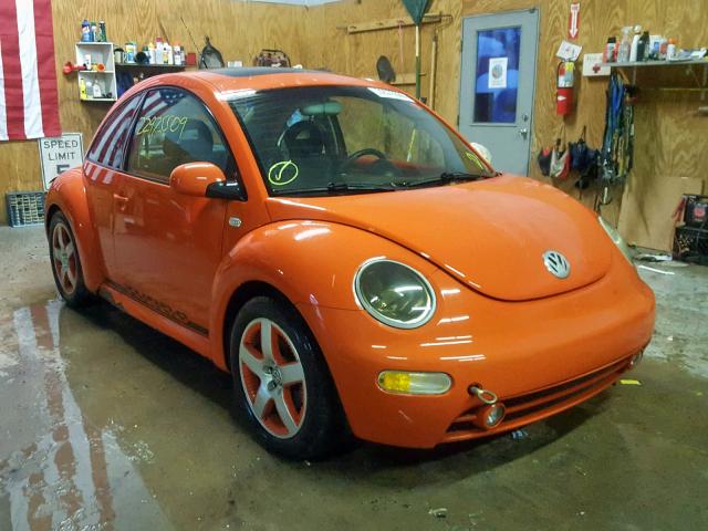 3VWCD21C72M430126 - 2002 VOLKSWAGEN NEW BEETLE ORANGE photo 1