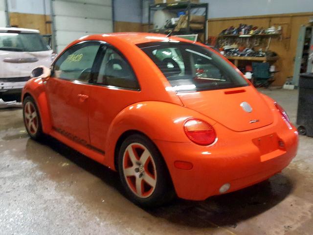 3VWCD21C72M430126 - 2002 VOLKSWAGEN NEW BEETLE ORANGE photo 3