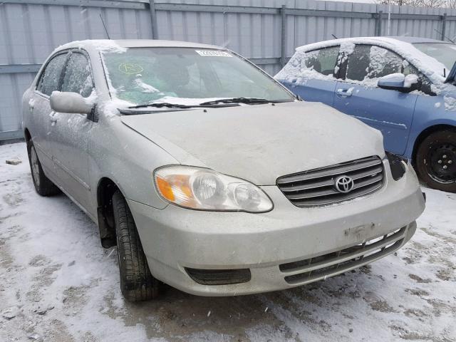 2T1BR32E83C760728 - 2003 TOYOTA COROLLA CE SILVER photo 1