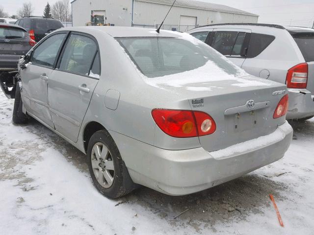 2T1BR32E83C760728 - 2003 TOYOTA COROLLA CE SILVER photo 3