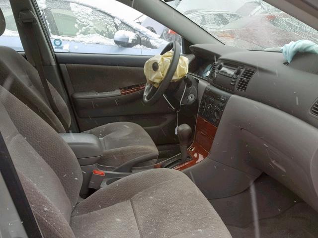 2T1BR32E83C760728 - 2003 TOYOTA COROLLA CE SILVER photo 5