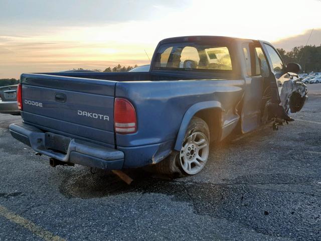 1D7GL32N94S585905 - 2004 DODGE DAKOTA SPO BLUE photo 4