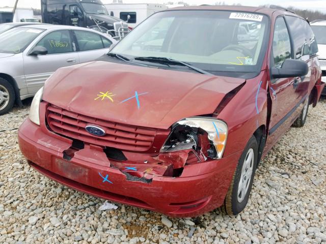 2FMZA51684BA72522 - 2004 FORD FREESTAR S RED photo 9