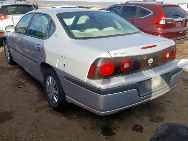 2G1WF52E649319745 - 2004 CHEVROLET IMPALA SILVER photo 3