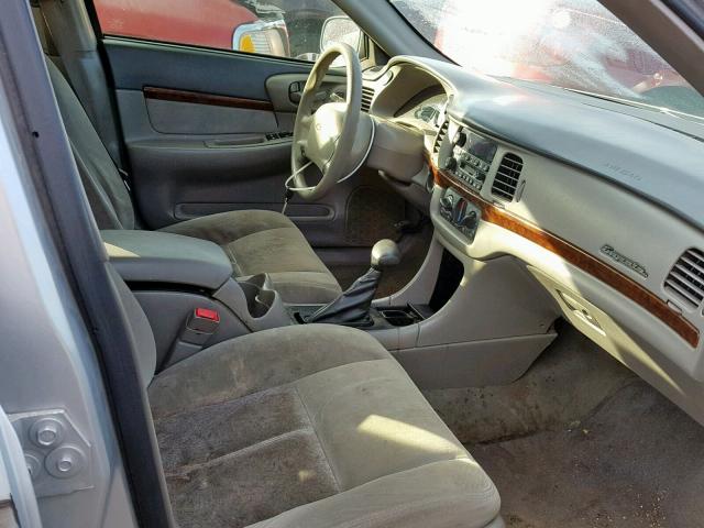 2G1WF52E649319745 - 2004 CHEVROLET IMPALA SILVER photo 5