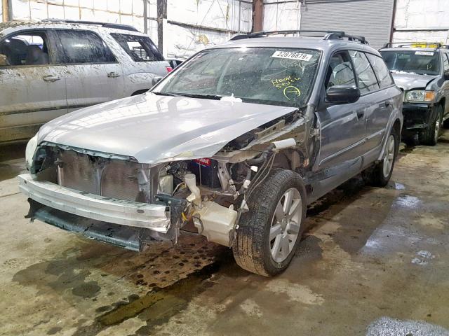 4S4BP61C987329066 - 2008 SUBARU OUTBACK 2. ვერცხლისფერი ფოტო 2