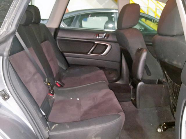4S4BP61C987329066 - 2008 SUBARU OUTBACK 2. ვერცხლისფერი ფოტო 6