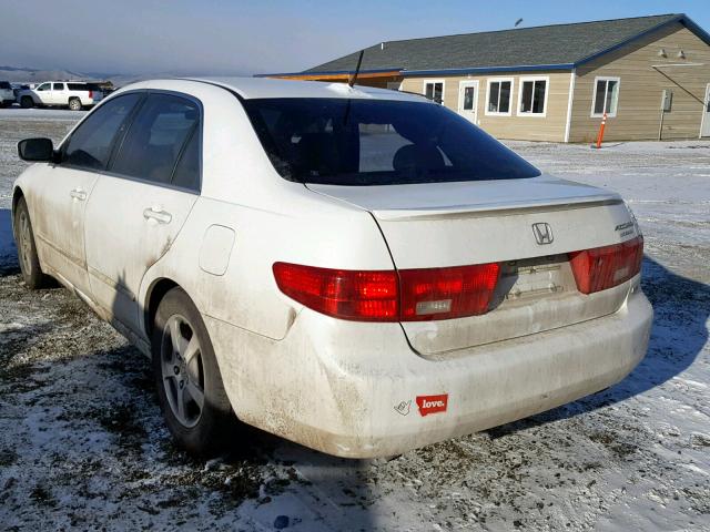 JHMCN36495C014719 - 2005 HONDA ACCORD HYB WHITE photo 3