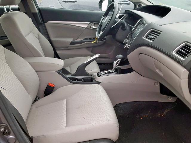 2HGFB2F86FH557000 - 2015 HONDA CIVIC EX GRAY photo 5